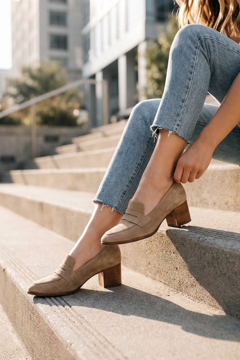 Damen Penny Loafer | Wildleder