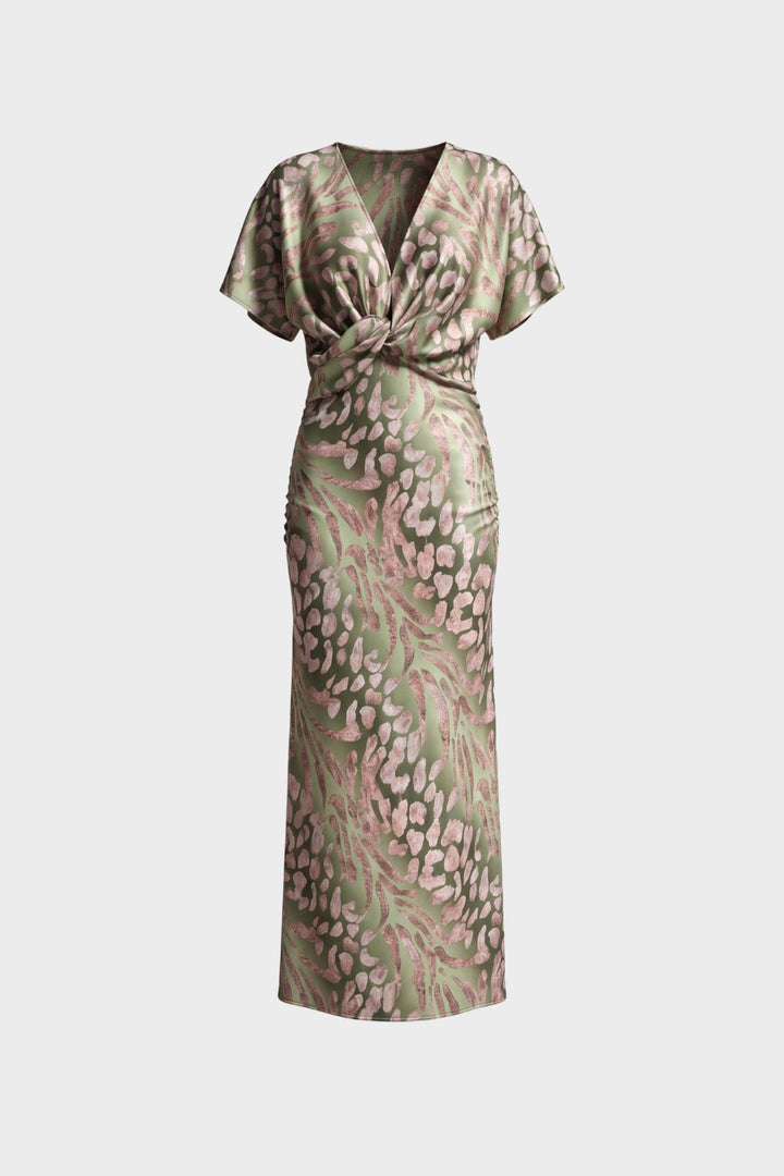 Damen Hochzeitsgast Maxikleid | Wickel