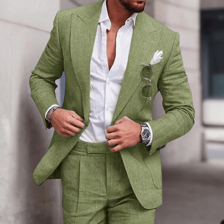 Herren Eleganter Anzug – Slim Cut – Sicht von oben