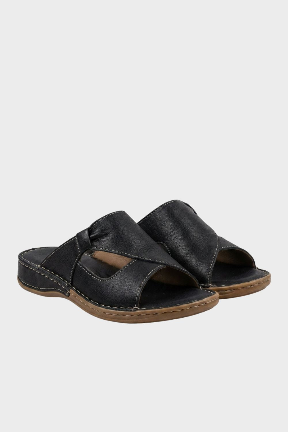 Sandalen Damen Pantoletten mit Kreuzriemen