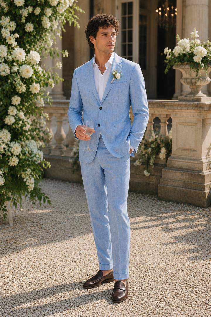 Herren Anzug Zweiteiler – Leinen – Farb-Übersicht
