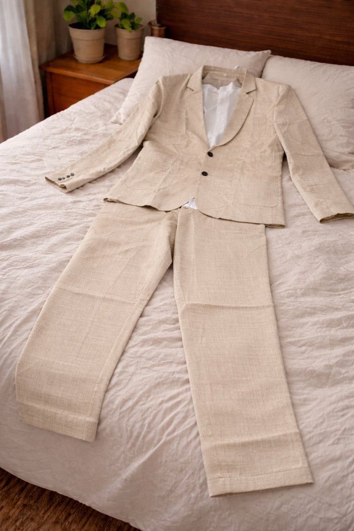 Herren Anzug Zweiteiler – Leinen – Outfit-Look