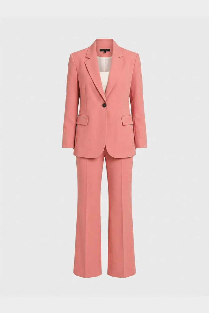 Hosenanzug Damen Zweiteiler mit Blazer und Schlaghose