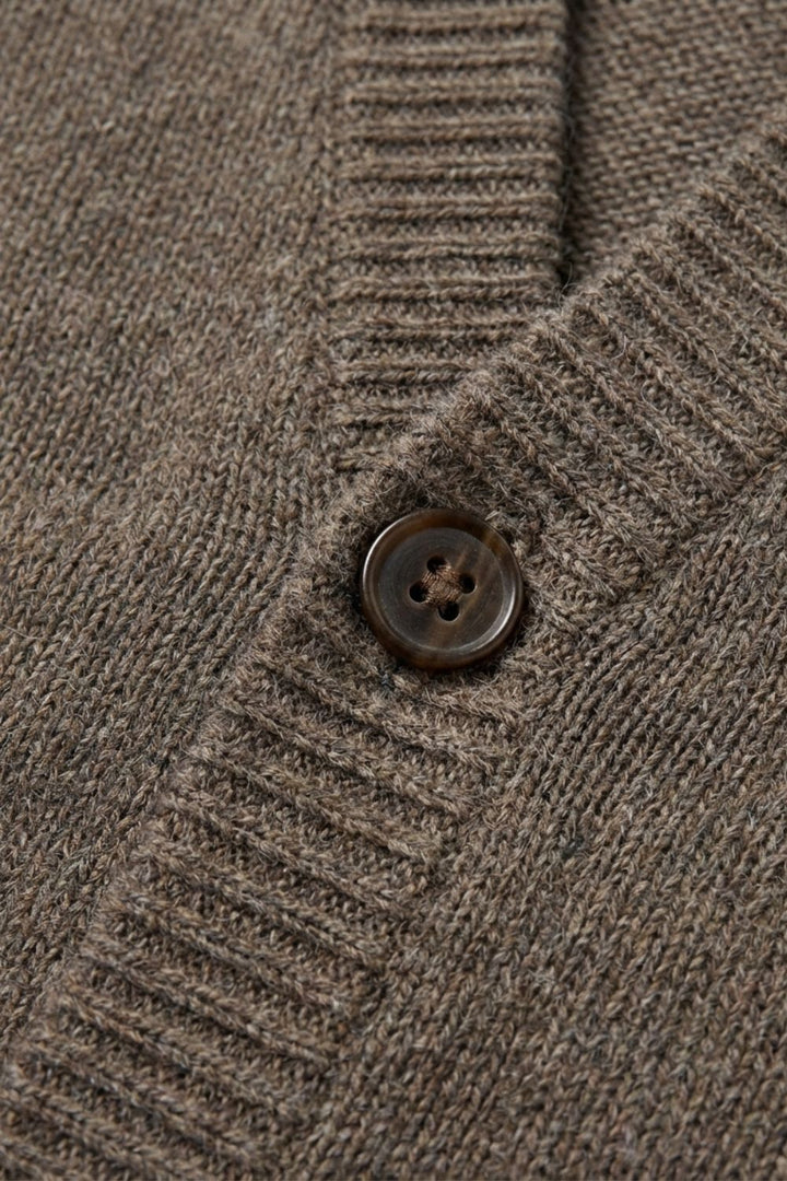 Strickweste Herren mit V-Ausschnitt und Knopfleiste