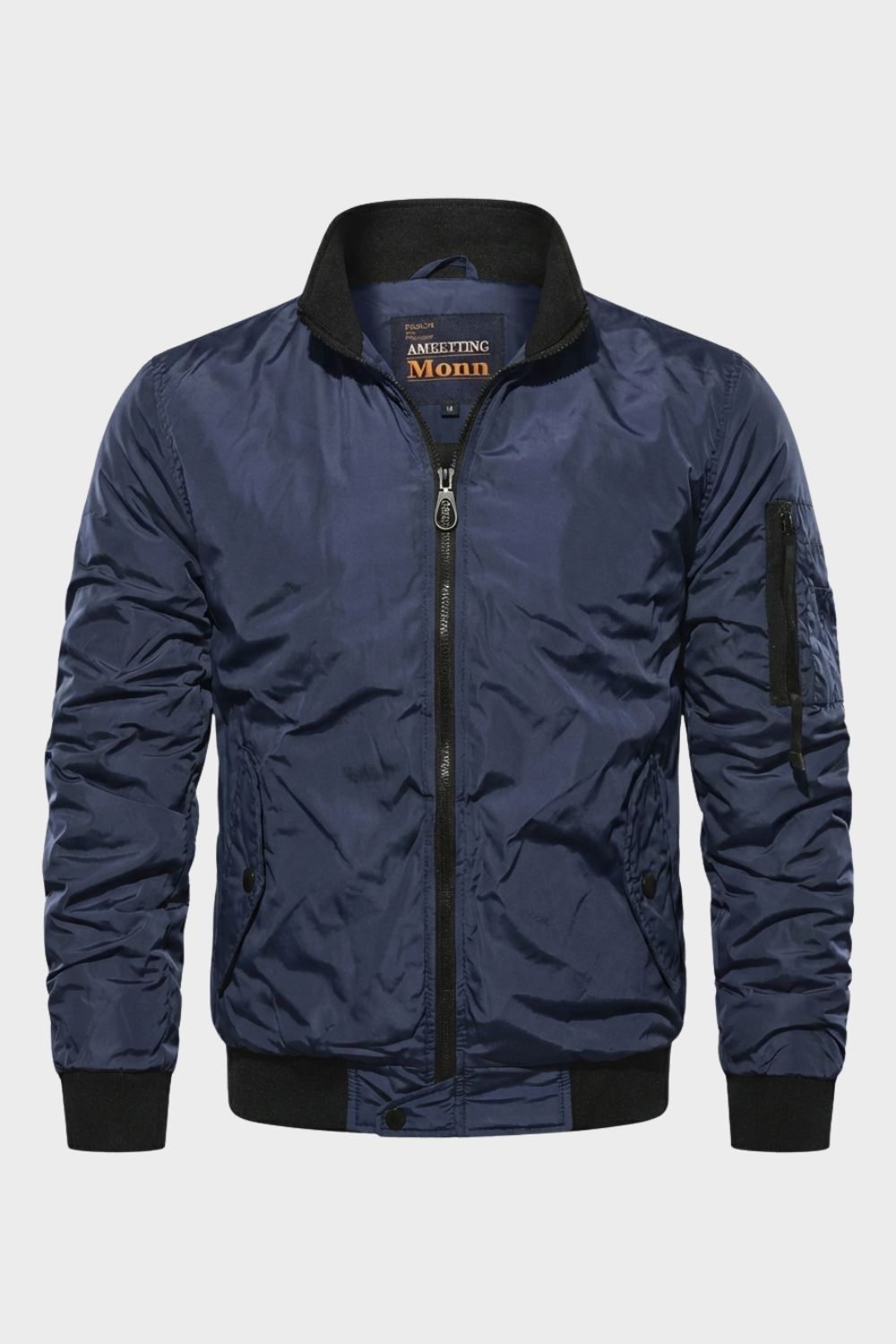 Bomberjacke Herren mit Reißverschluss und Stehkragen – Model 2