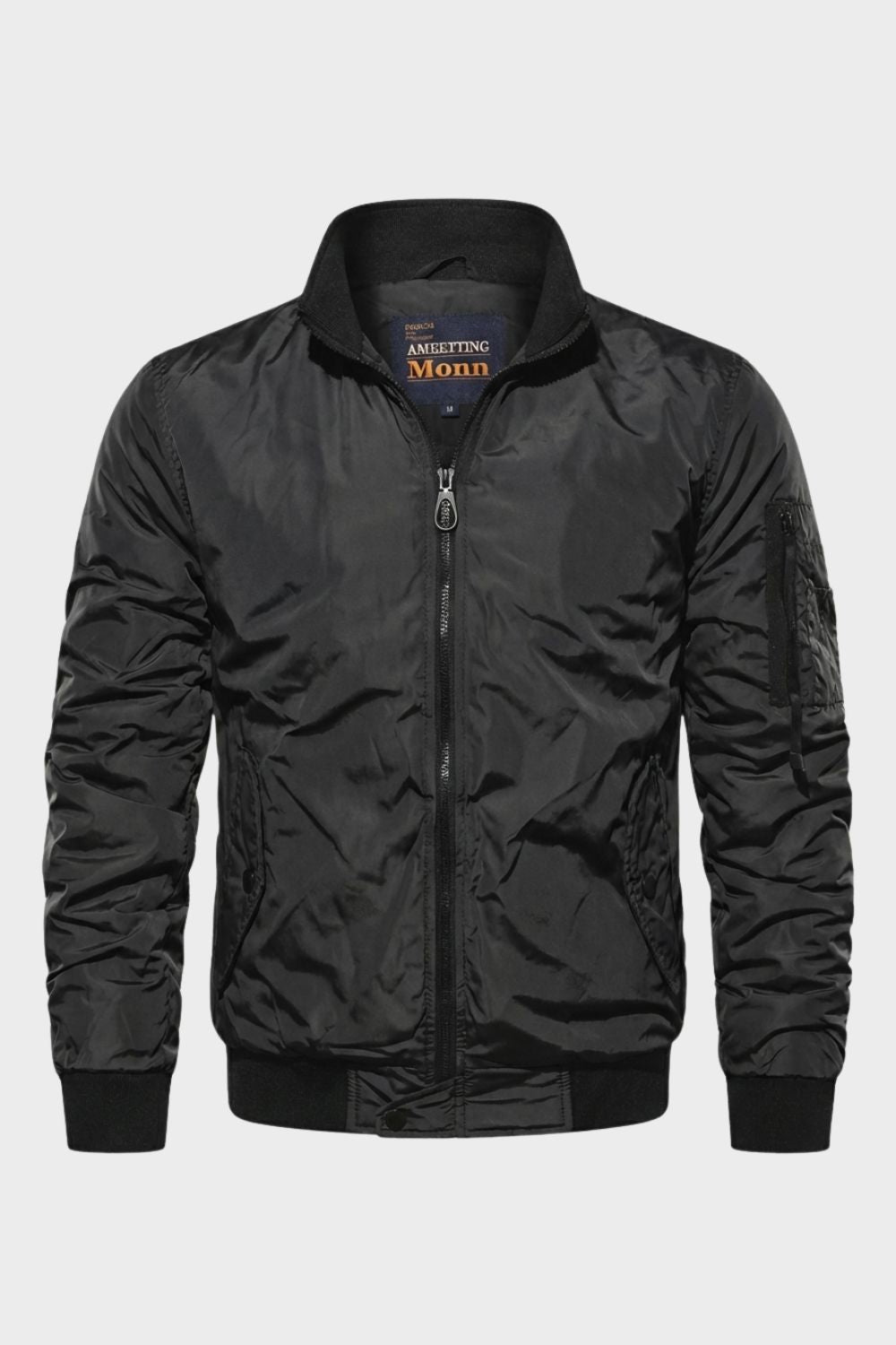 Bomberjacke Herren mit Reißverschluss und Stehkragen – Model 2