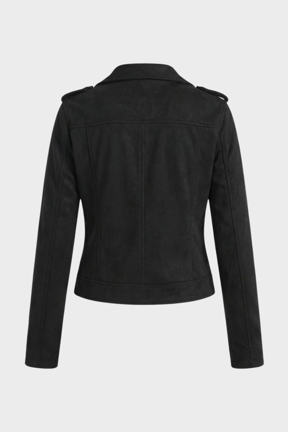 Lederjacke Damen Bikerjacke mit Reißverschluss