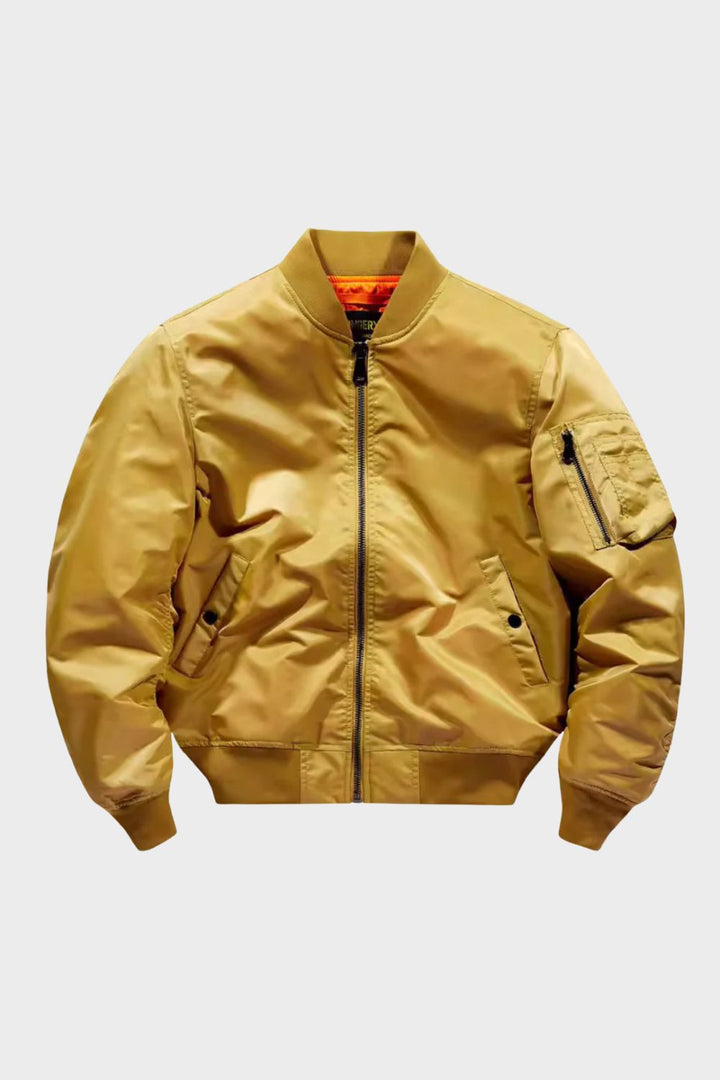 Bomberjacke Herren Fliegerjacke mit Reißverschluss