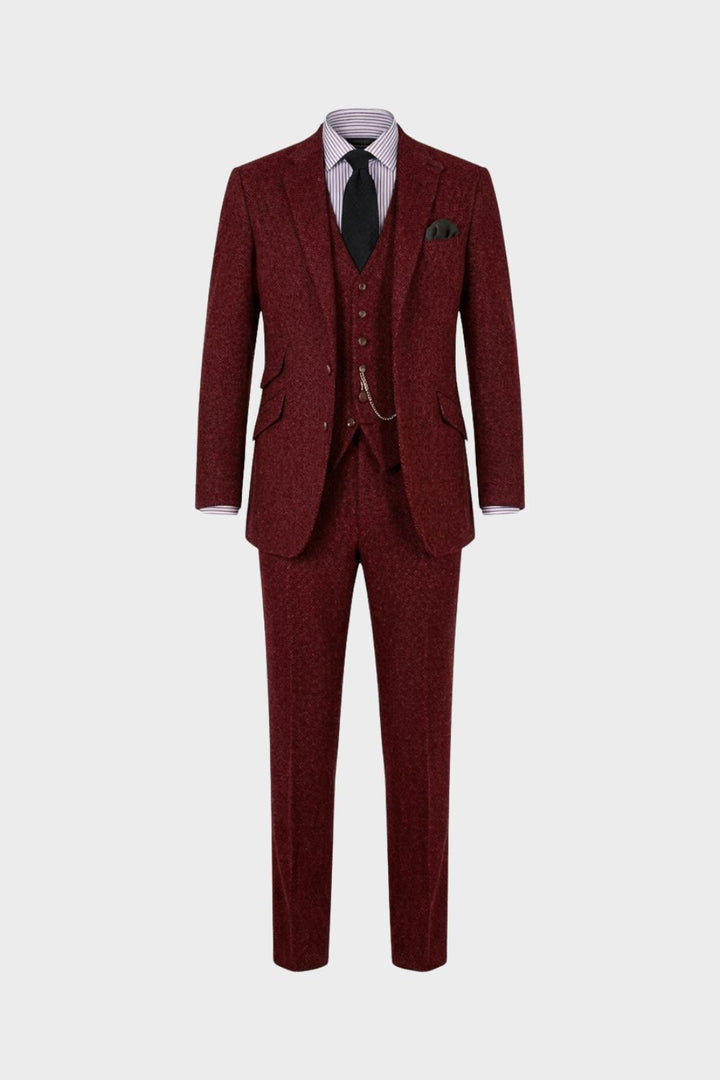 Herren Tweed Anzug | Dreiteiler