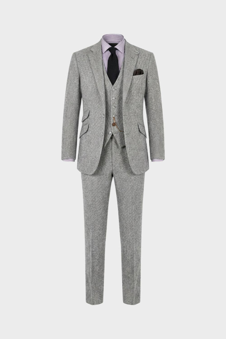 Herren Tweed Anzug | Dreiteiler