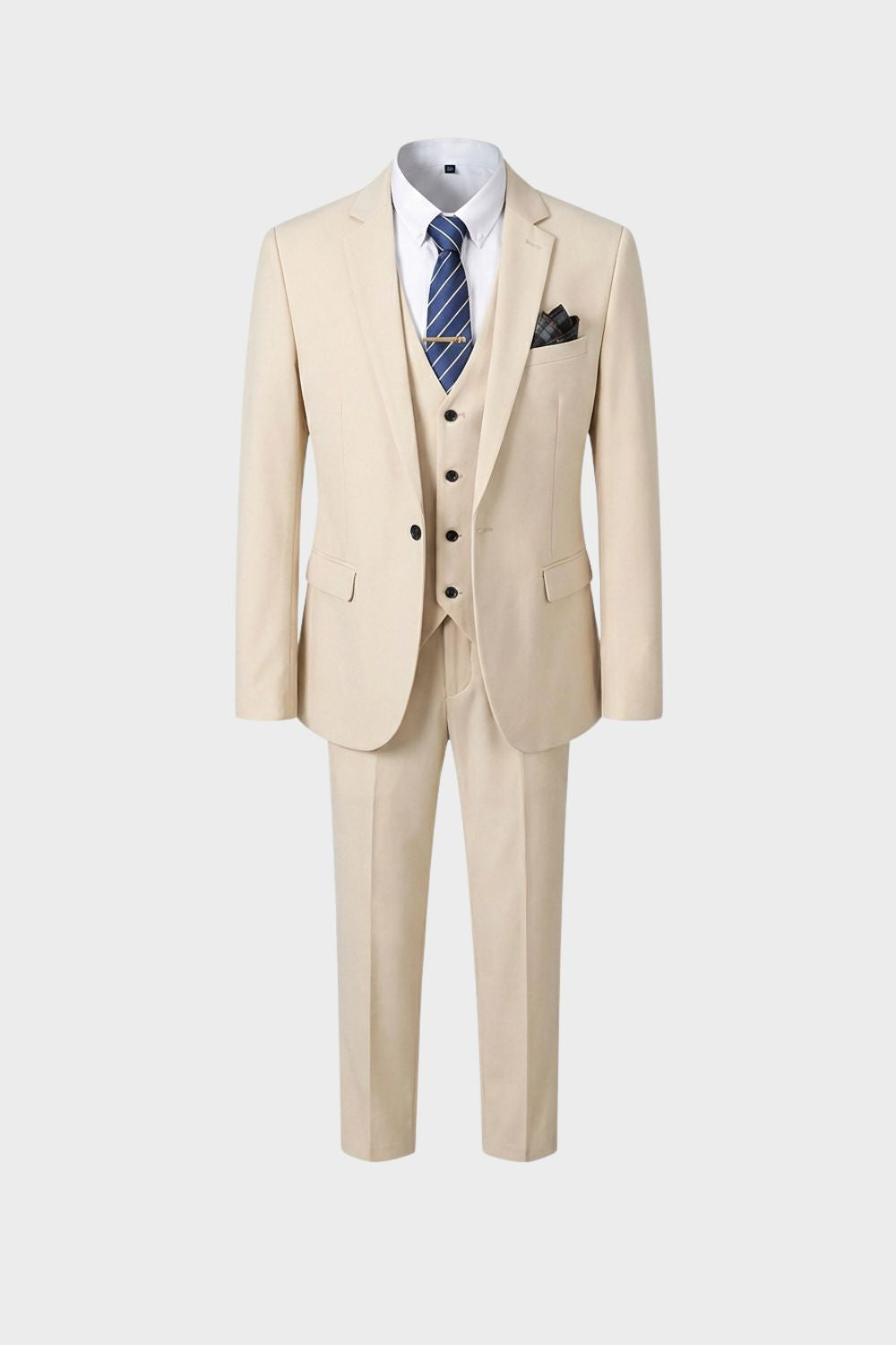 Anzug Herren Dreiteiler Slim Fit