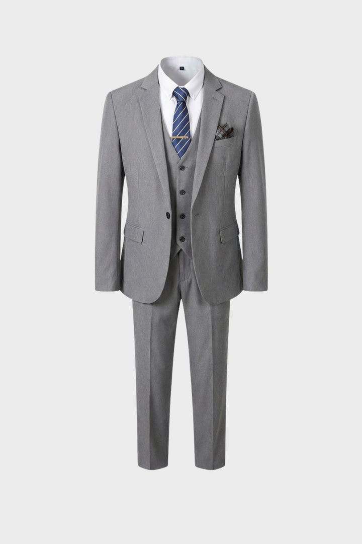 Anzug Herren Dreiteiler Slim Fit