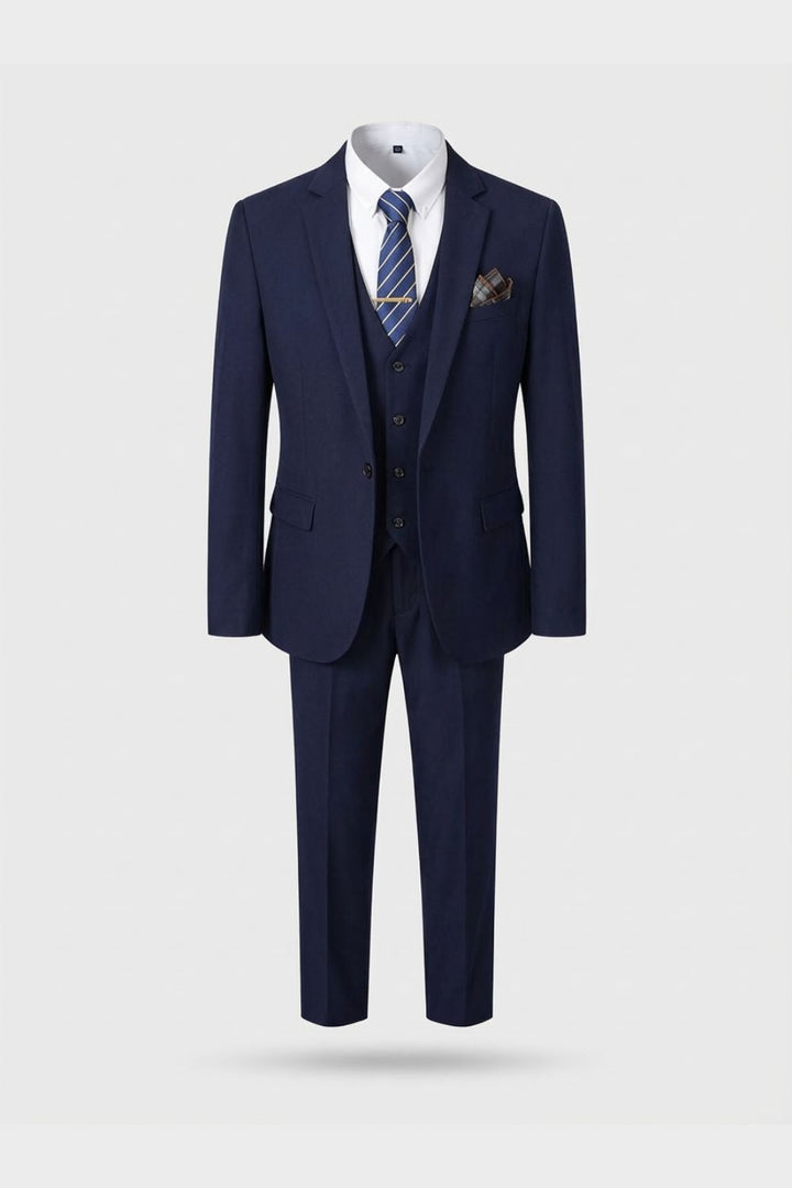 Anzug Herren Dreiteiler Slim Fit