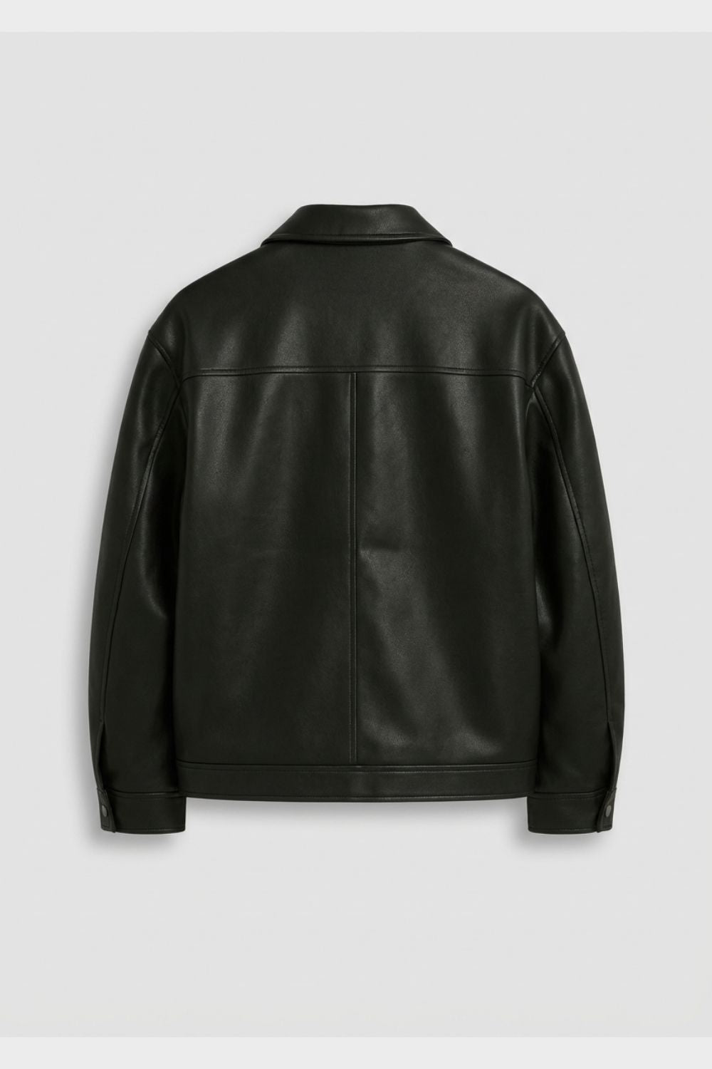 Lederjacke Herren mit Reißverschluss und Kragen