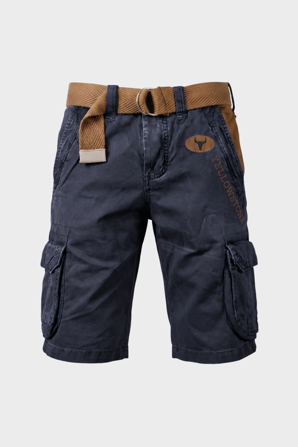 Cargo Shorts Herren kurze Hose mit Taschen und Gürtel