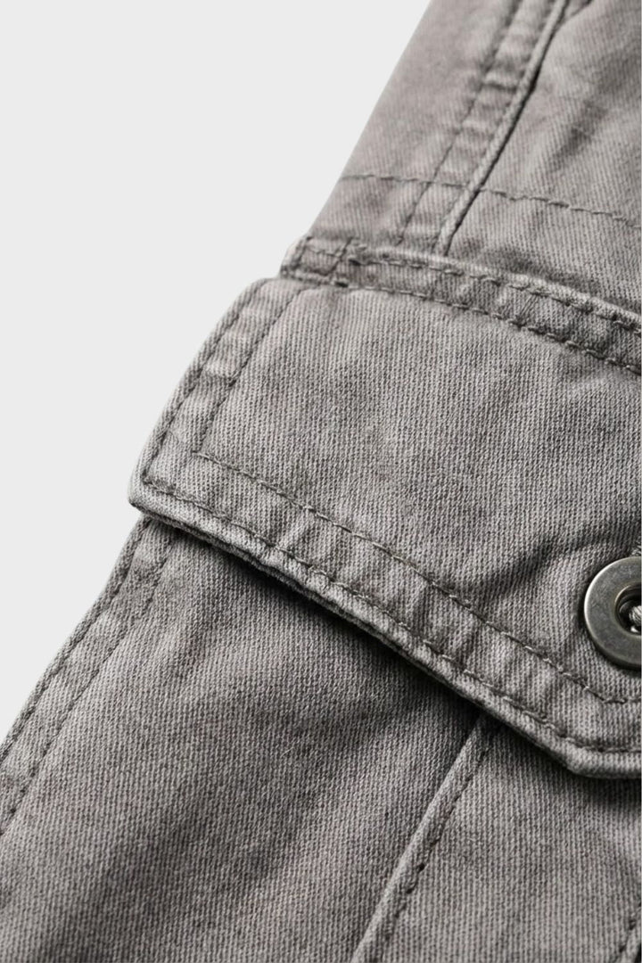 Cargo Shorts Herren kurze Hose mit Taschen und Gürtel