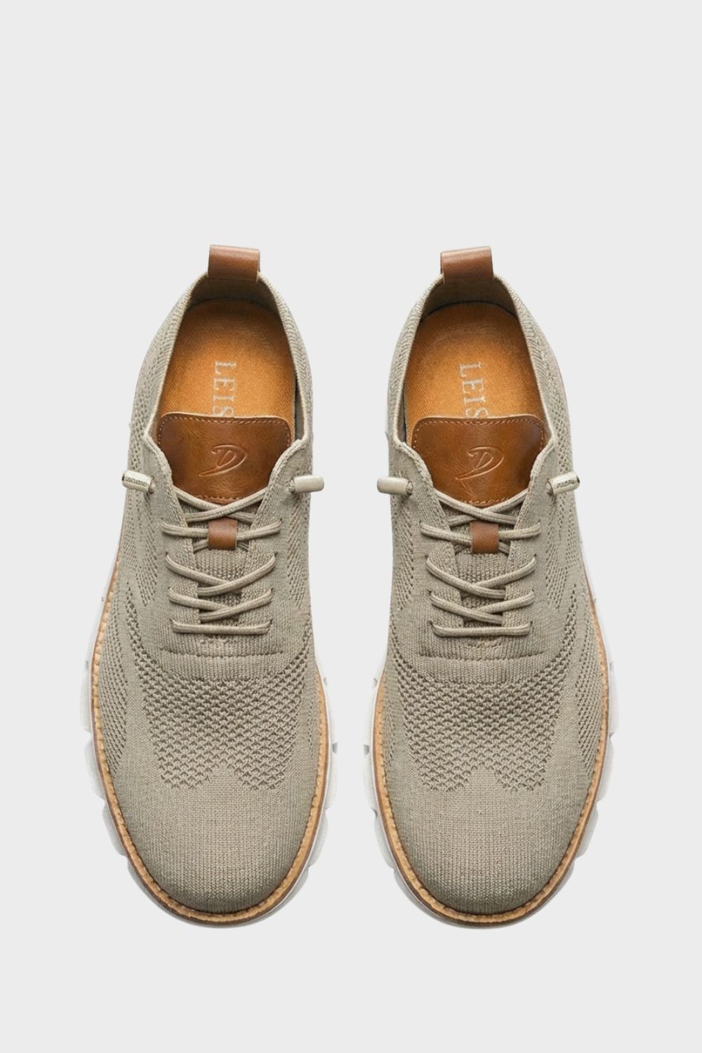 Sneaker Herren mit Schnürung und Strickoptik