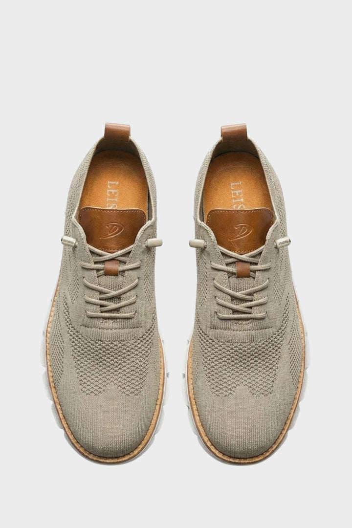 Sneaker Herren mit Schnürung und Strickoptik