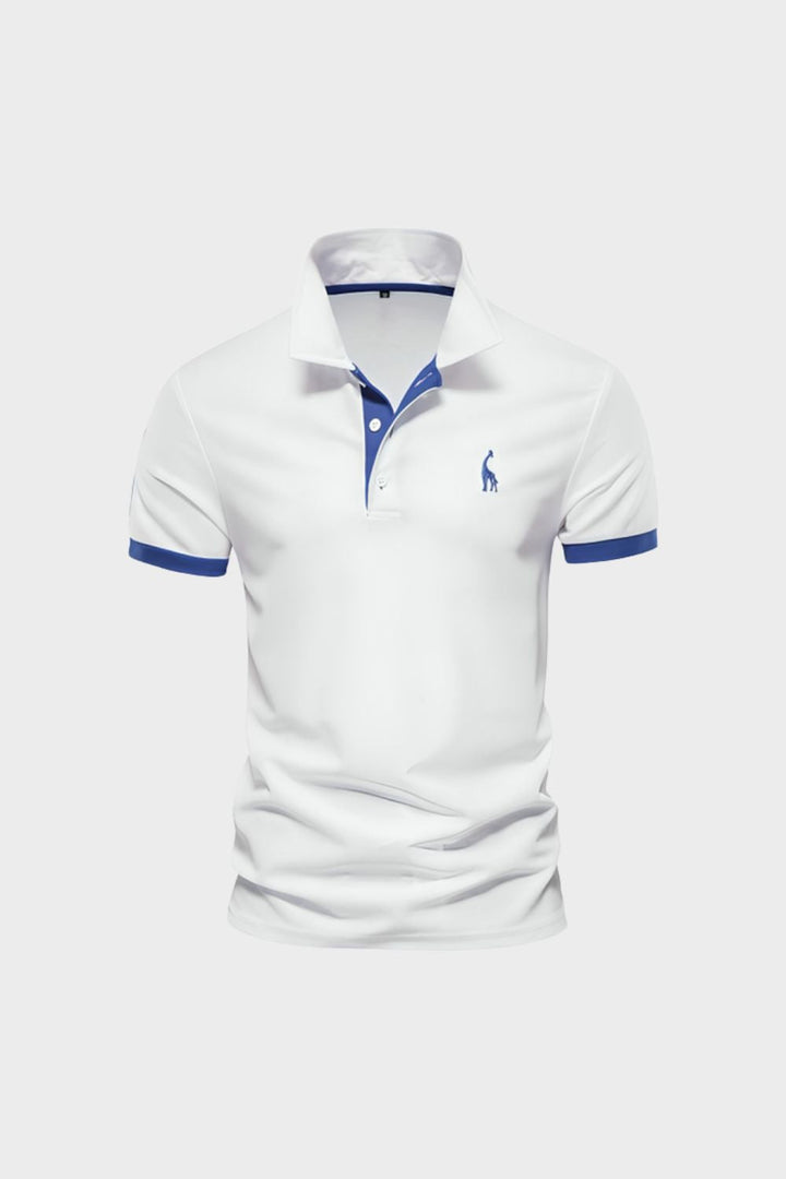 Poloshirt Herren Kurzarm mit Kontrastkragen