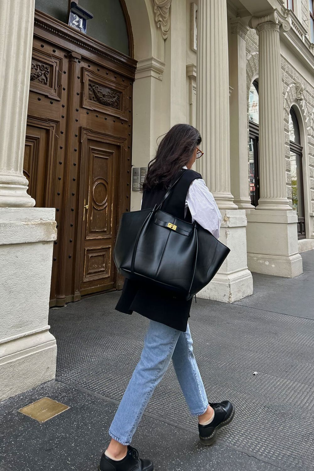 Handtasche Damen Shopper mit Schulterriemen