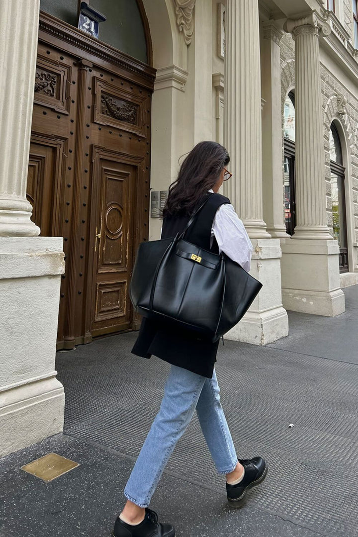 Handtasche Damen Shopper mit Schulterriemen