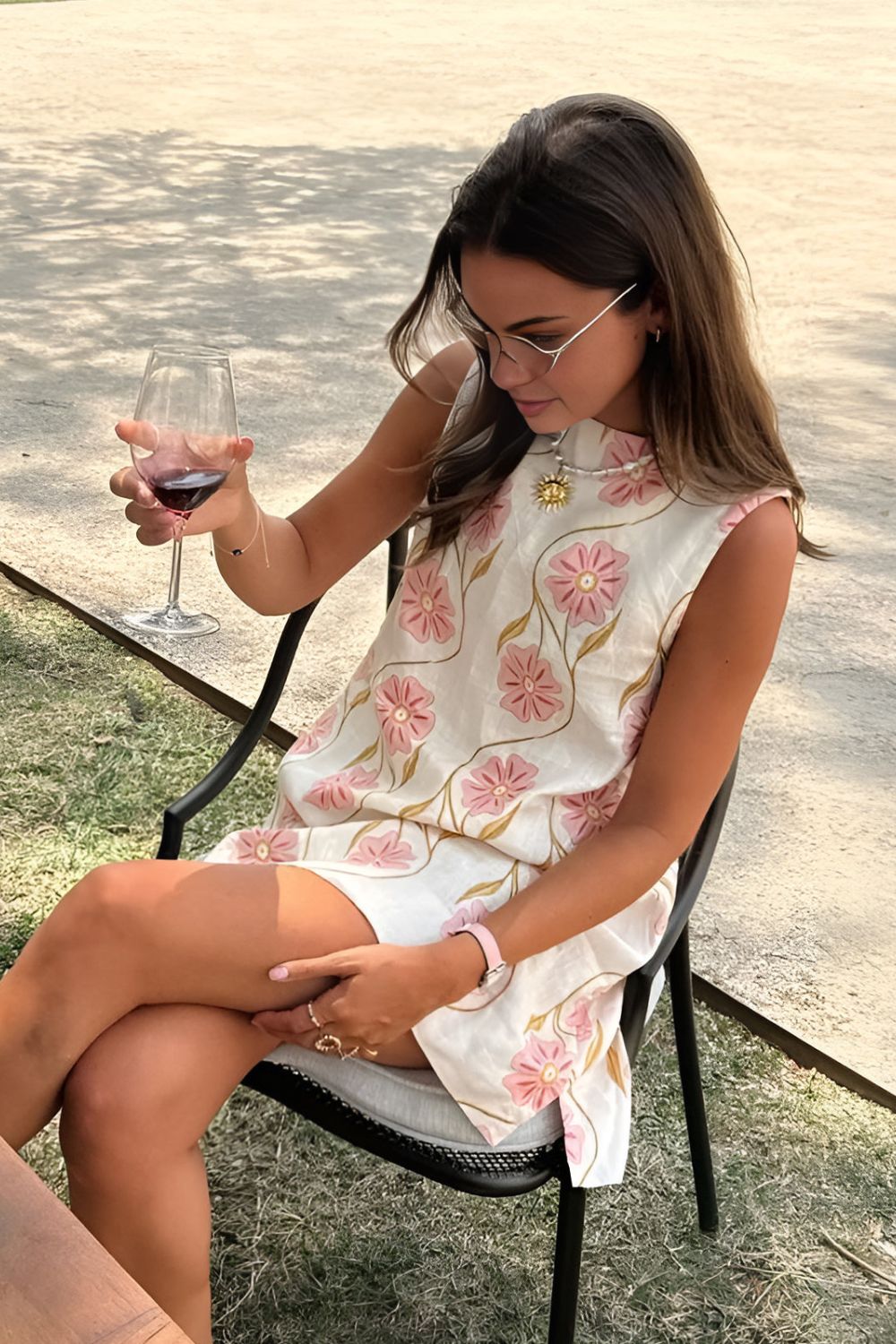 Kleid Damen Sommerkleid mit Blumenmuster