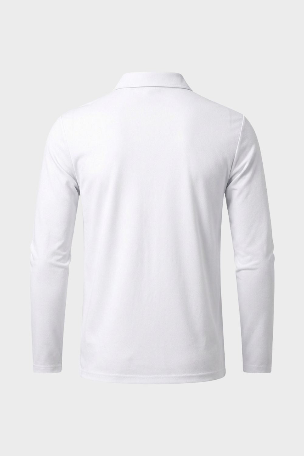 Herren Poloshirt Langarm mit Knopfleiste