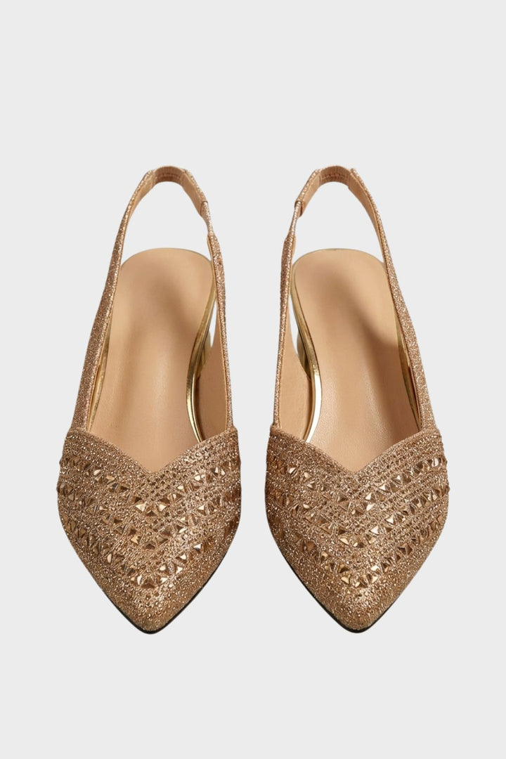 Damen Slingback Pumps | Strass
