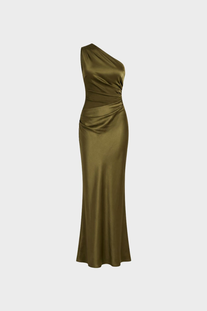 Damen Satin Maxikleid – Hochzeit – Lifestyle-Look