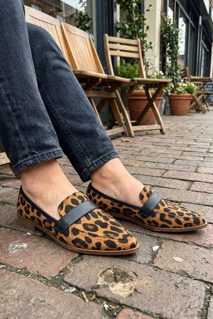 Penny Loafer Damen Spitz Wildleder – Elegante Slipper mit Absatz
