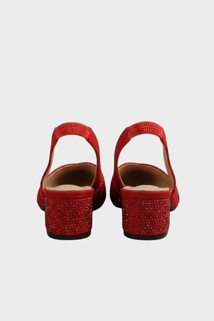 Damen Slingback Pumps | Strass