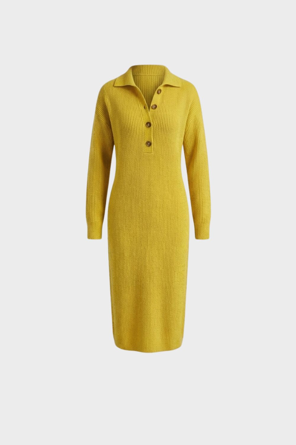 Damen Strickkleid Midi – Polo – Hauptansicht
