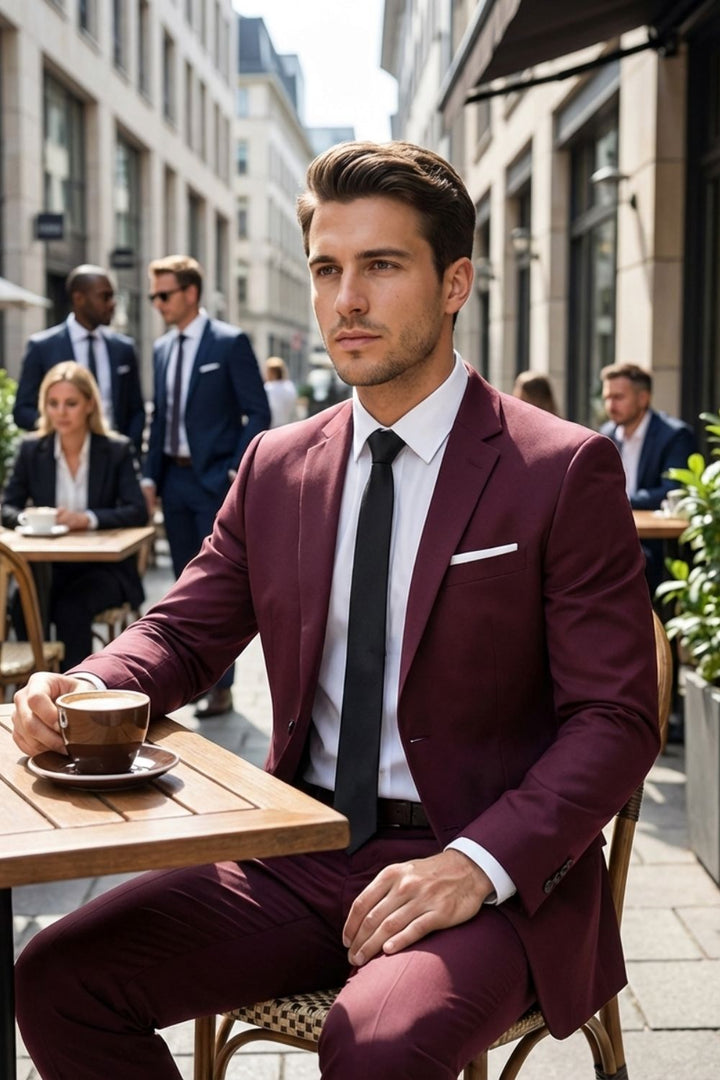 Herren Anzüge &amp; Business-Sets – Eleganter Zweiteiler mit modernem Schnitt