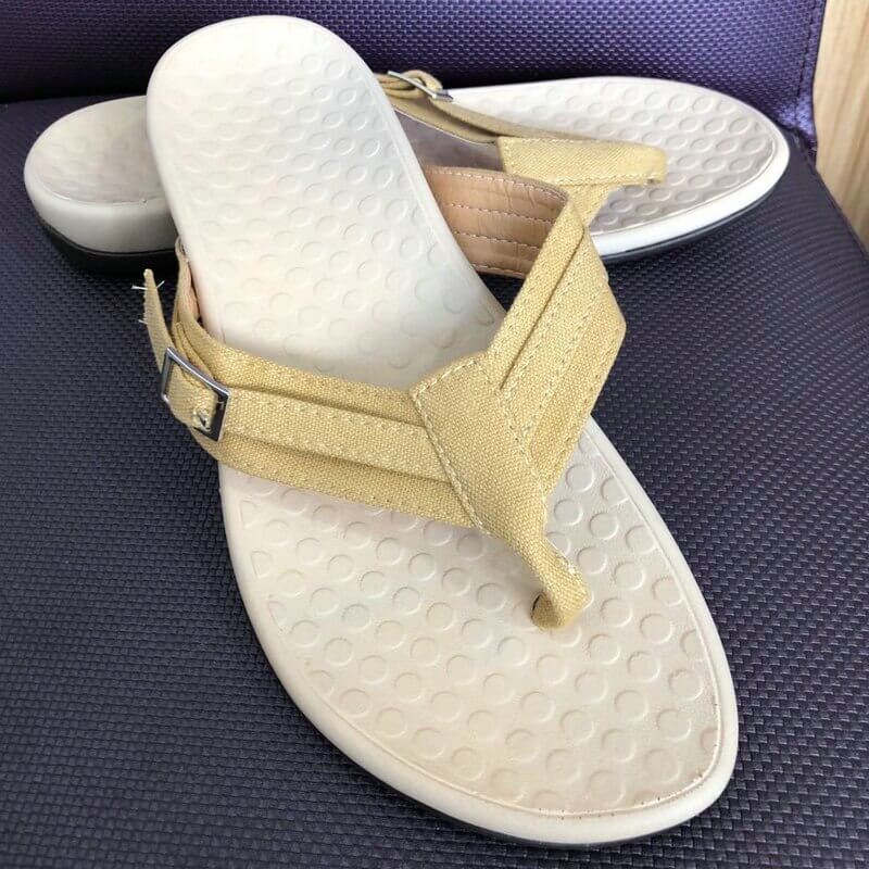 Damen Sommer-Zehentrenner – Detail verstellbare Schnalle