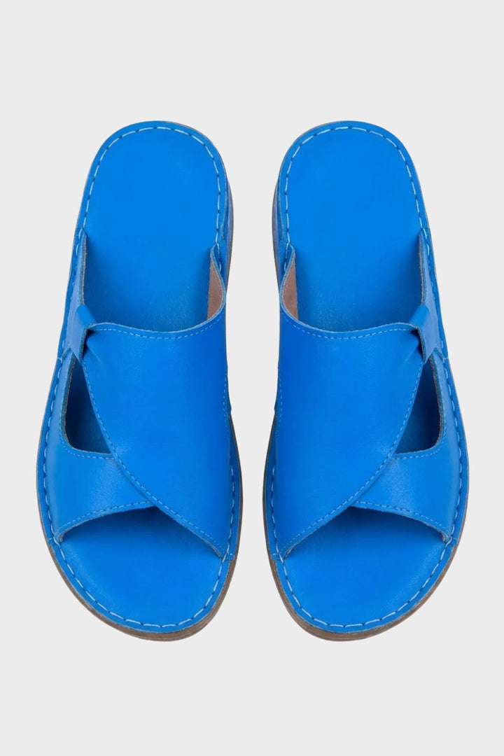 Sandalen Damen Pantoletten mit Kreuzriemen