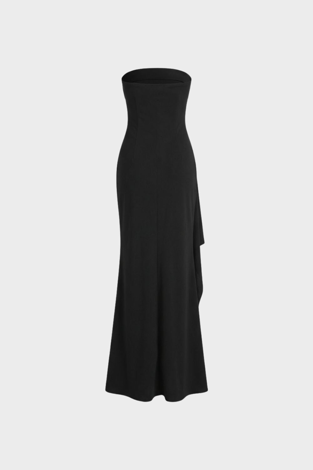 Abendkleid Damen Lang mit Schlitz und Drapierung