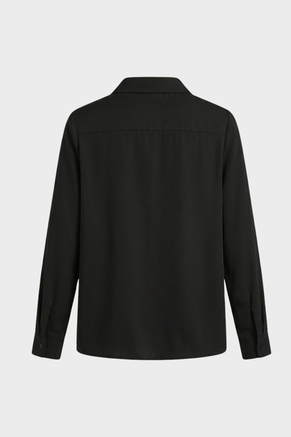 Bluse Damen Langarm mit Kragen und Knopfleiste