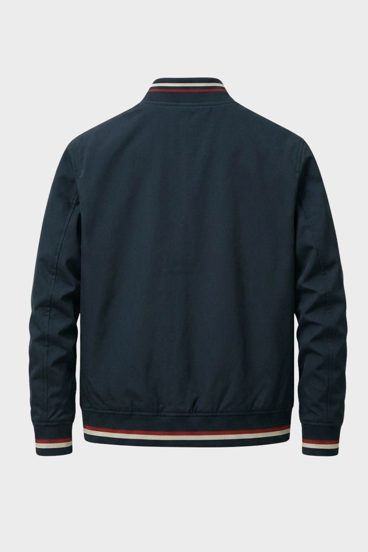Bomberjacke Herren mit Reißverschluss und Stehkragen