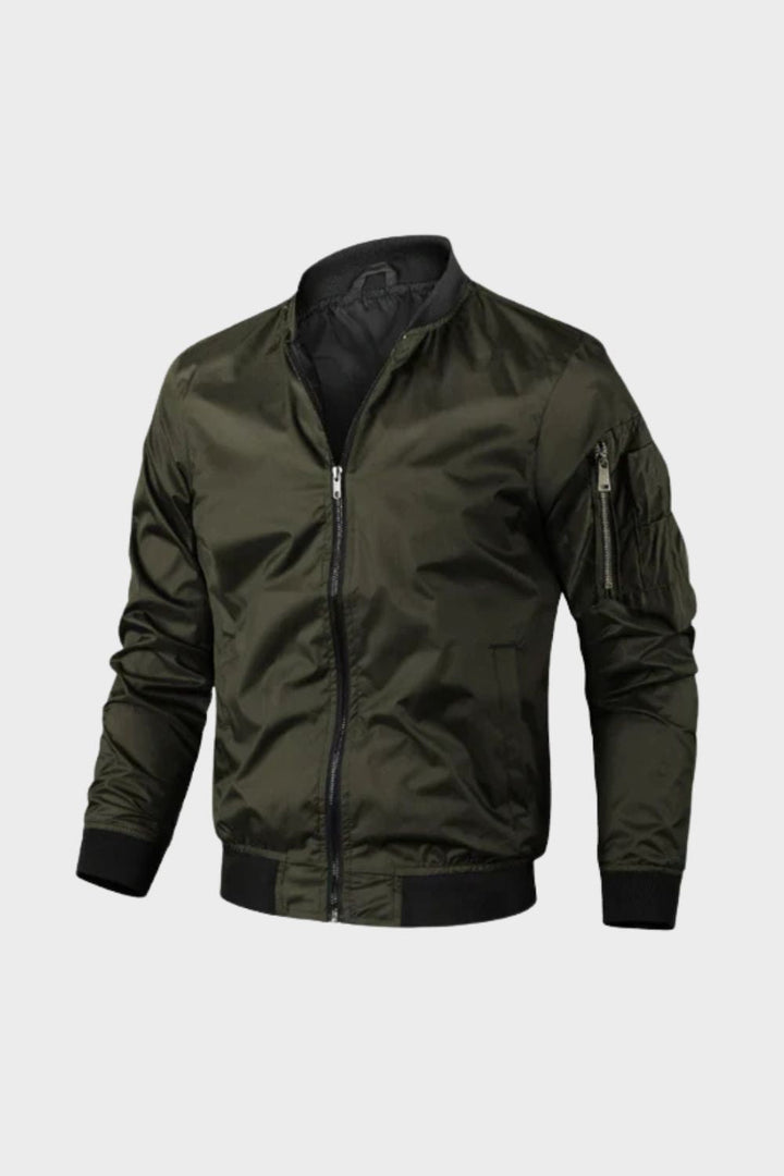 Bomberjacke Herren mit Reißverschluss und Stehkragen – Model 3