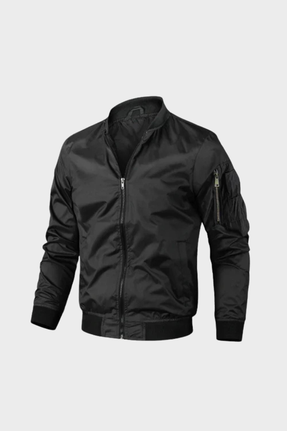 Bomberjacke Herren mit Reißverschluss und Stehkragen – Model 3