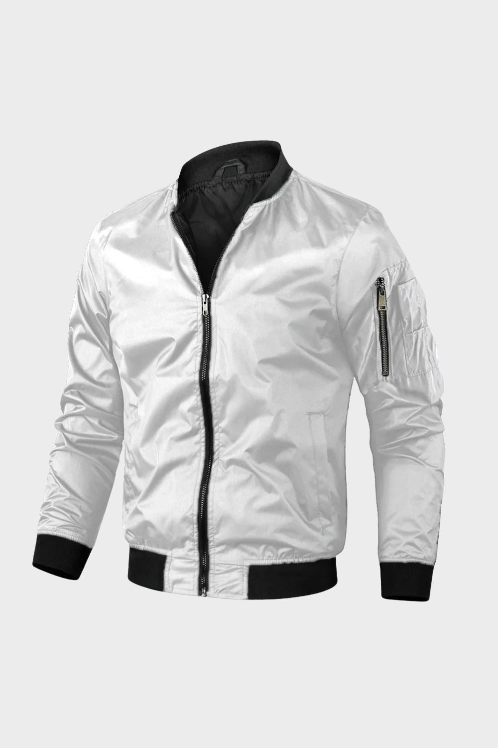 Bomberjacke Herren mit Reißverschluss und Stehkragen – Model 3