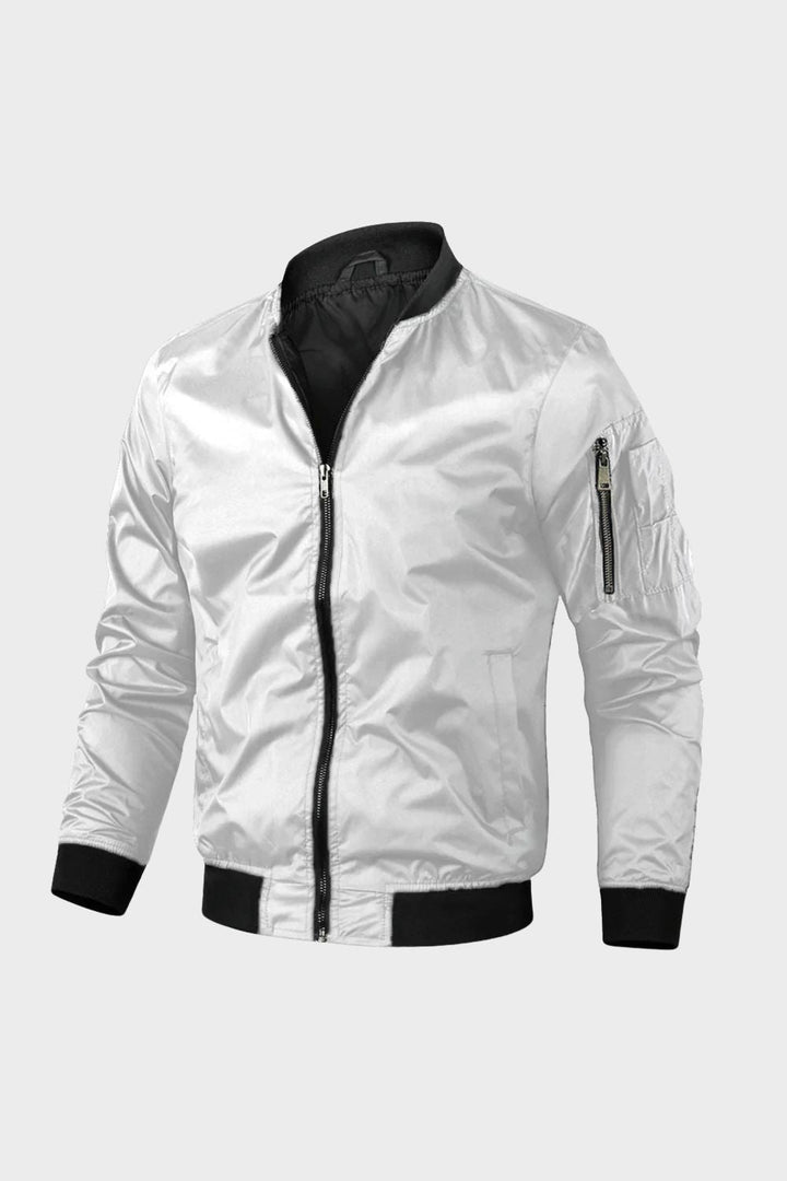 Bomberjacke Herren mit Reißverschluss und Stehkragen – Model 3