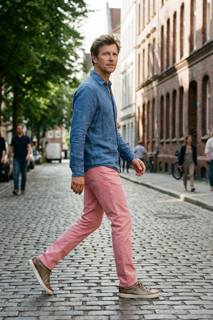 Chino Hose Herren slim fit mit Taschen