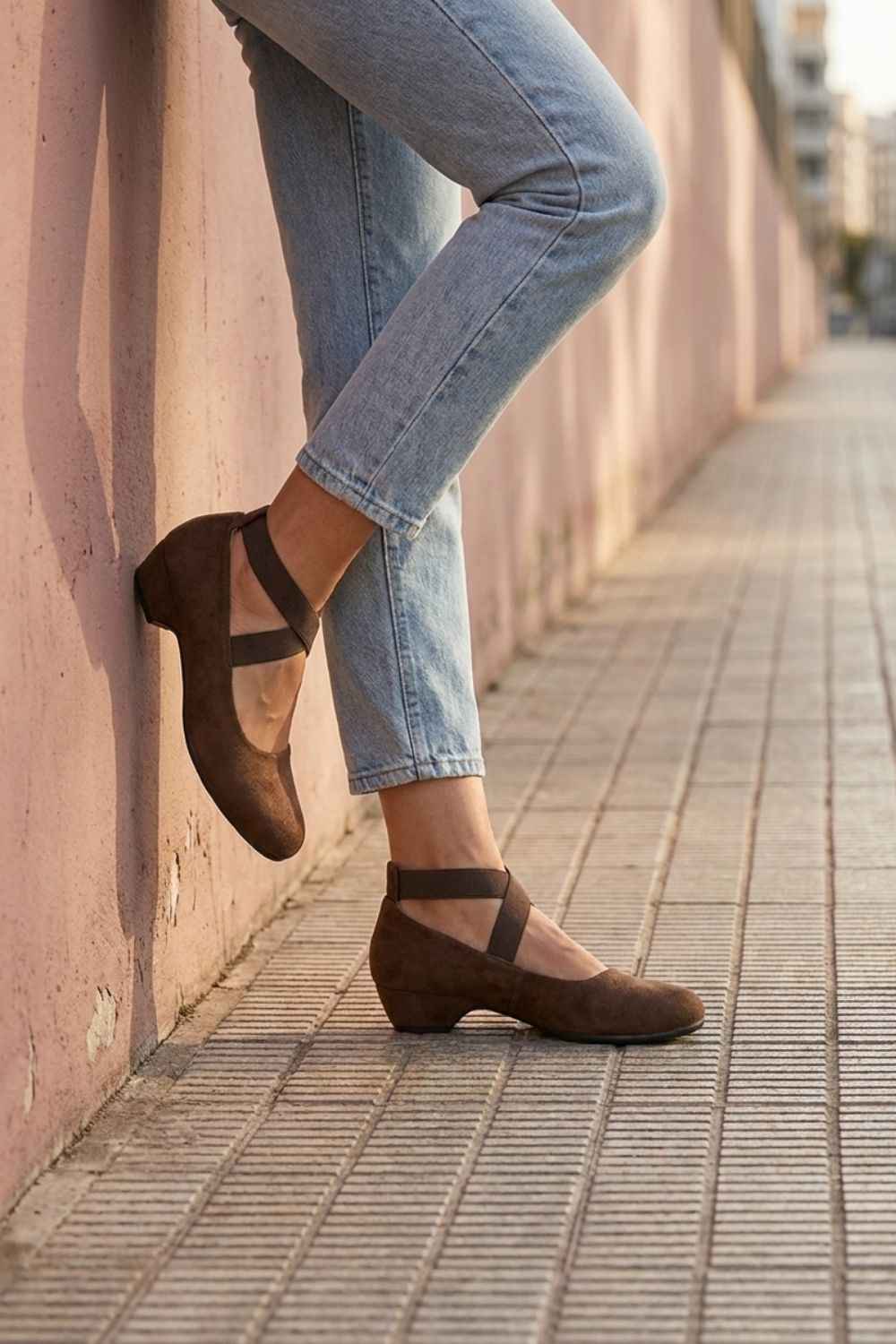 Damen Ballerinas | Kreuzriemen