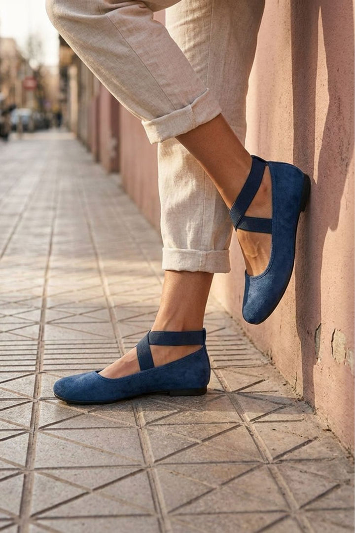 Damen Ballerinas | Kreuzriemen