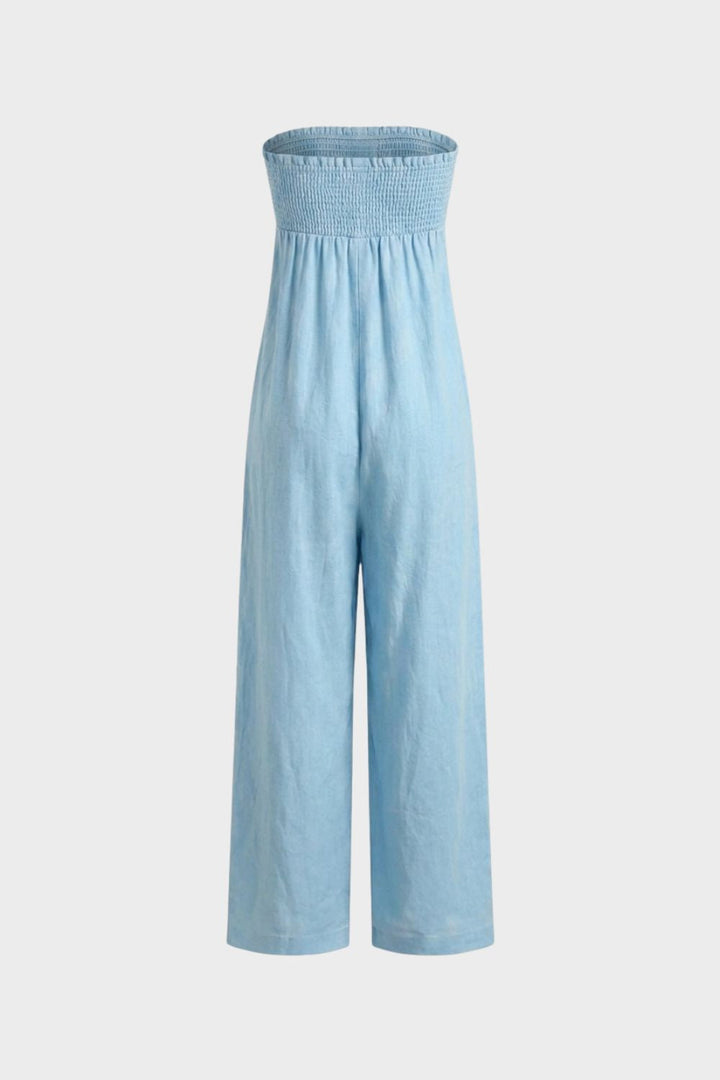Damen Bandeau Jumpsuit | Wide-Leg – Detail-Ansicht
