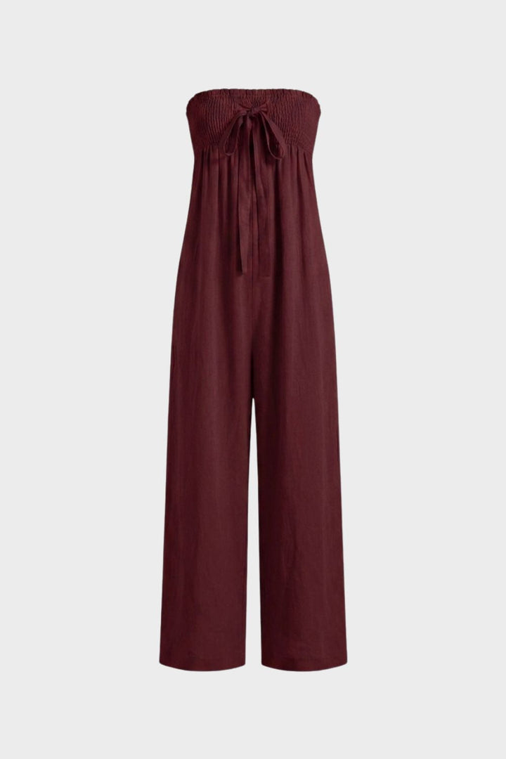 Damen Bandeau Jumpsuit | Wide-Leg – Lifestyle-Look