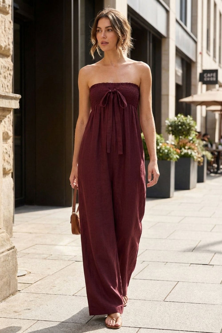 Damen Bandeau Jumpsuit | Wide-Leg – Größentabelle