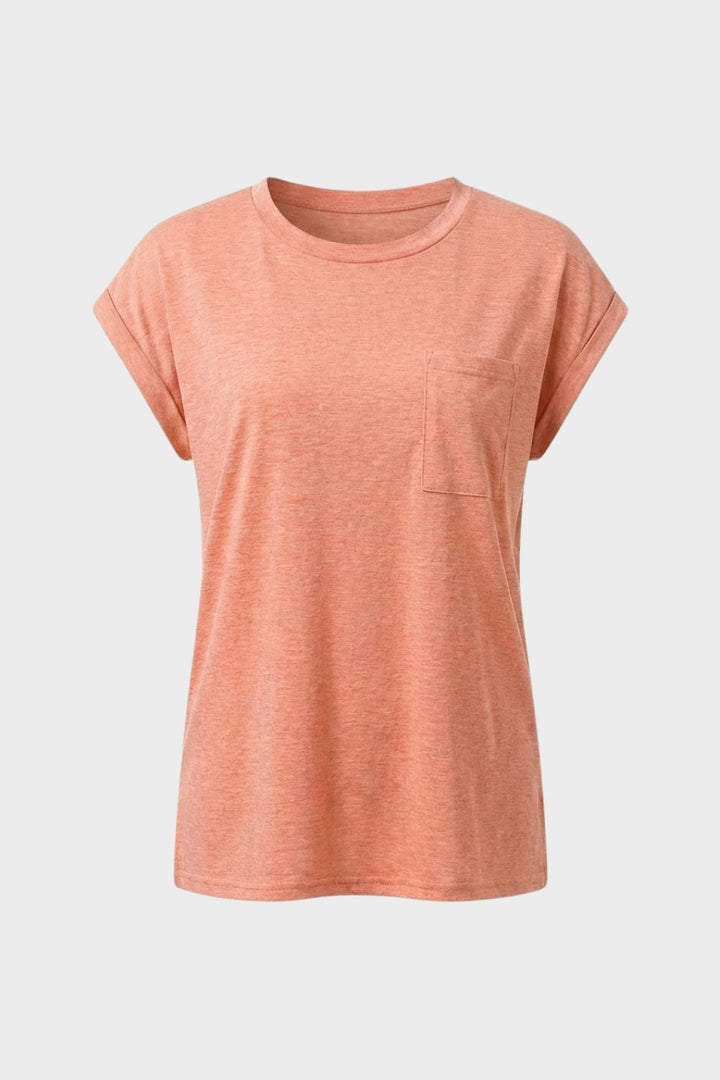 Damen Basic Tee – Loose Crew – Detail Verarbeitung