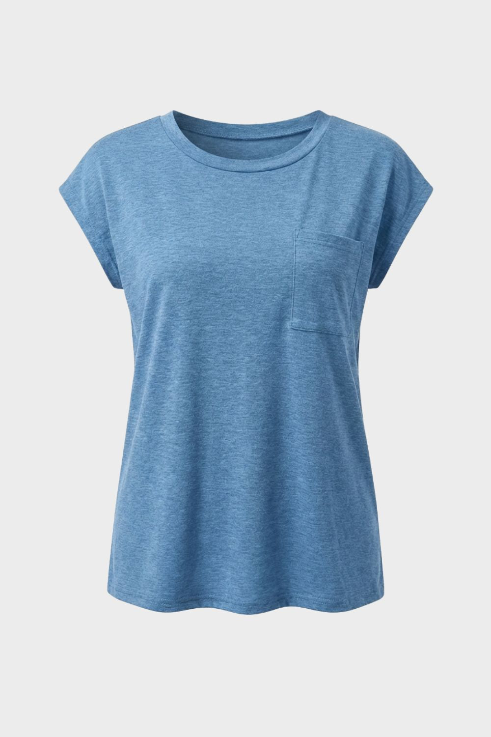 Damen Basic Tee – Loose Crew – Tragestil-Beispiel